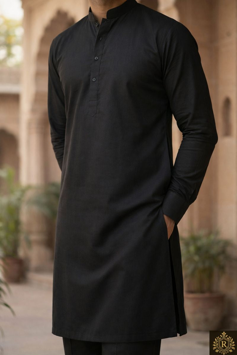 Matte Cotton Kurta & Pant Set – Premium Collection