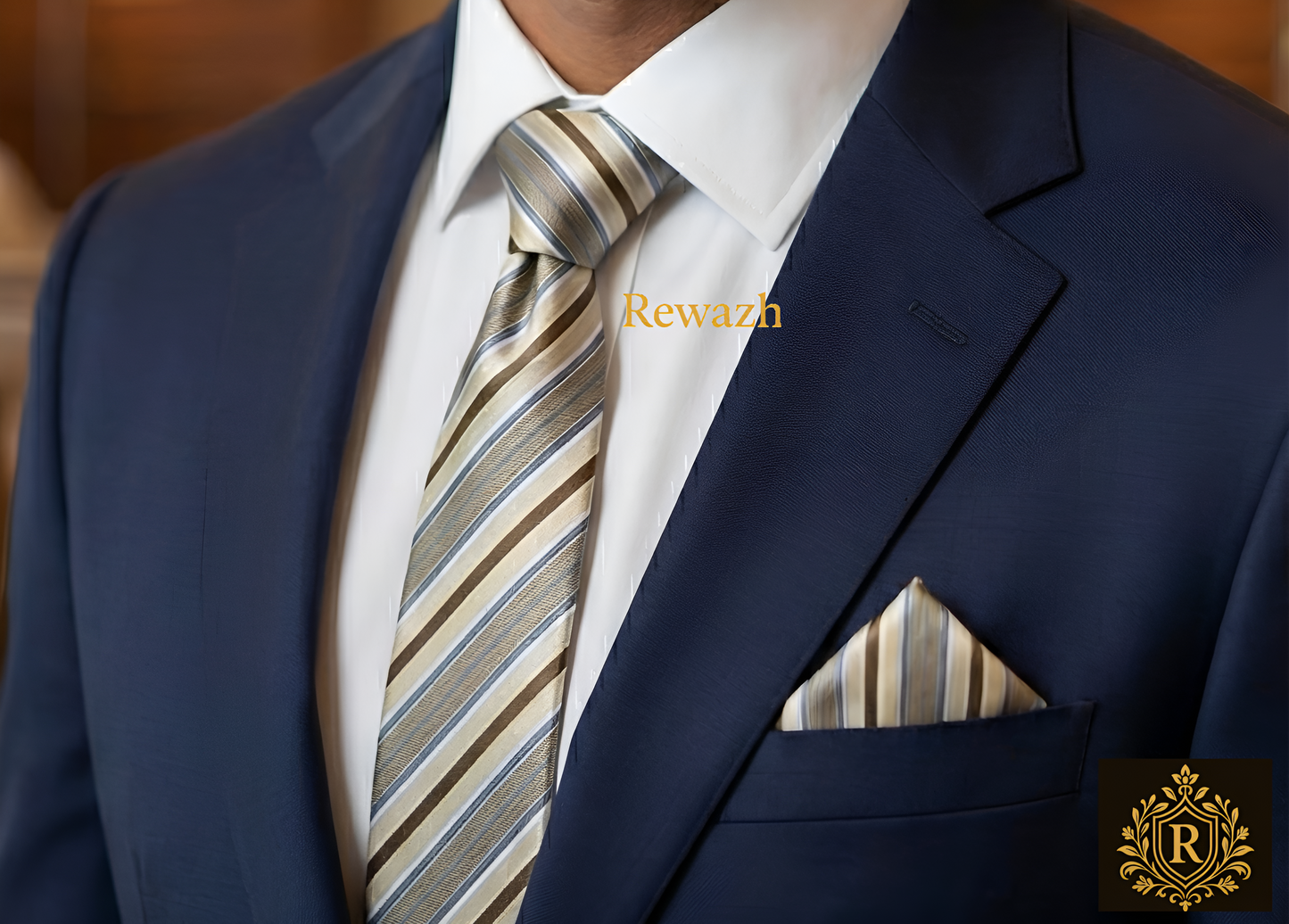 MENS PREMIUM TIE WITH POCKET SQUARE SET