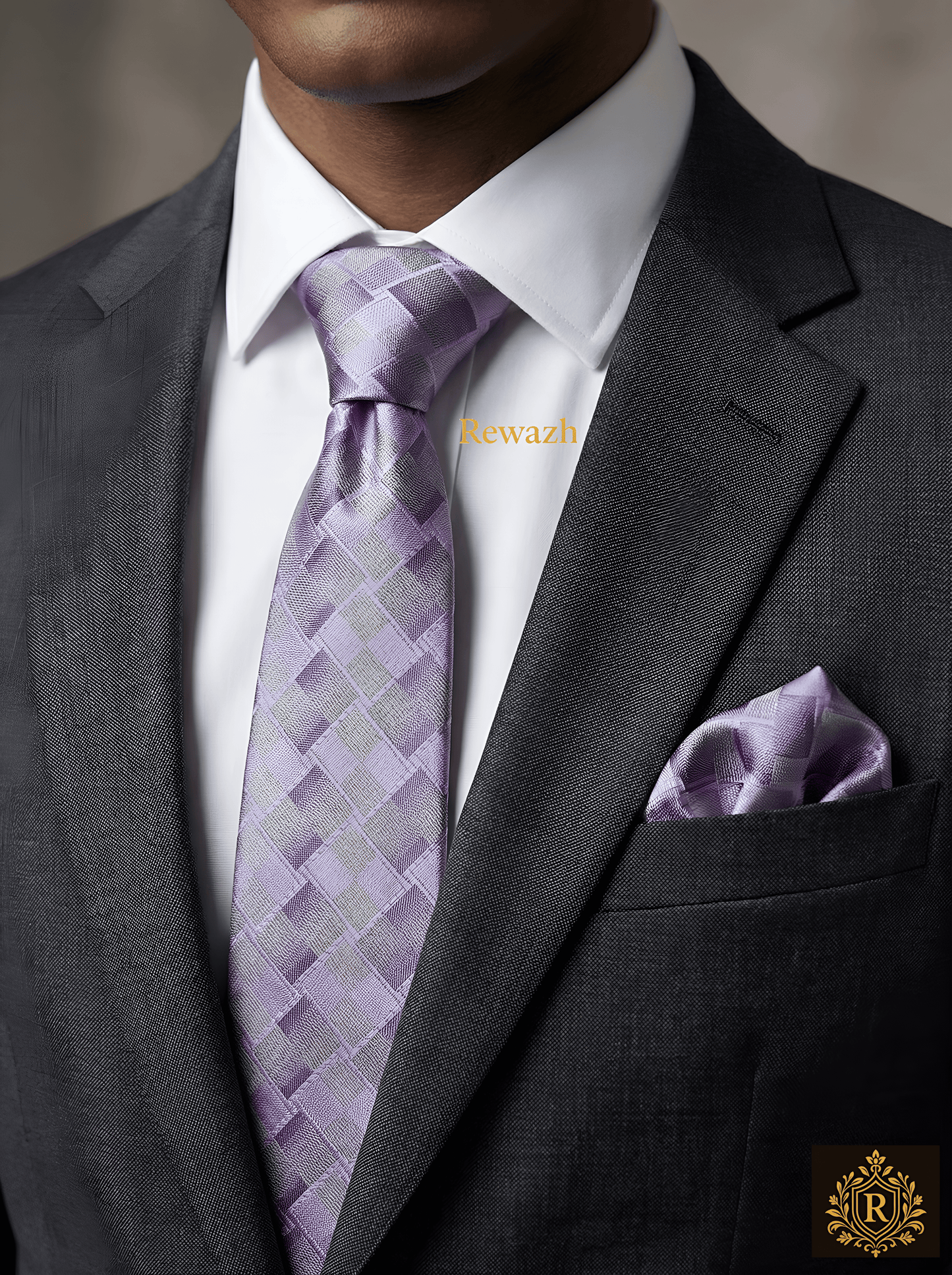 MENS PREMIUM TIE WITH POCKET SQUARE SET