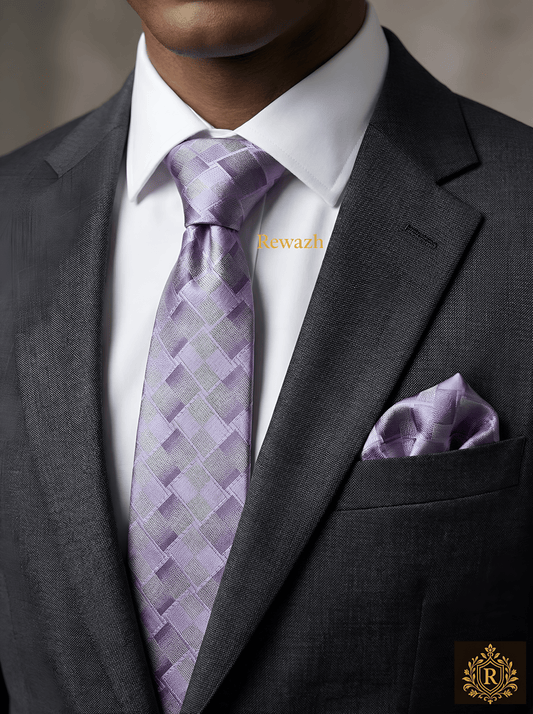 MENS PREMIUM TIE WITH POCKET SQUARE SET
