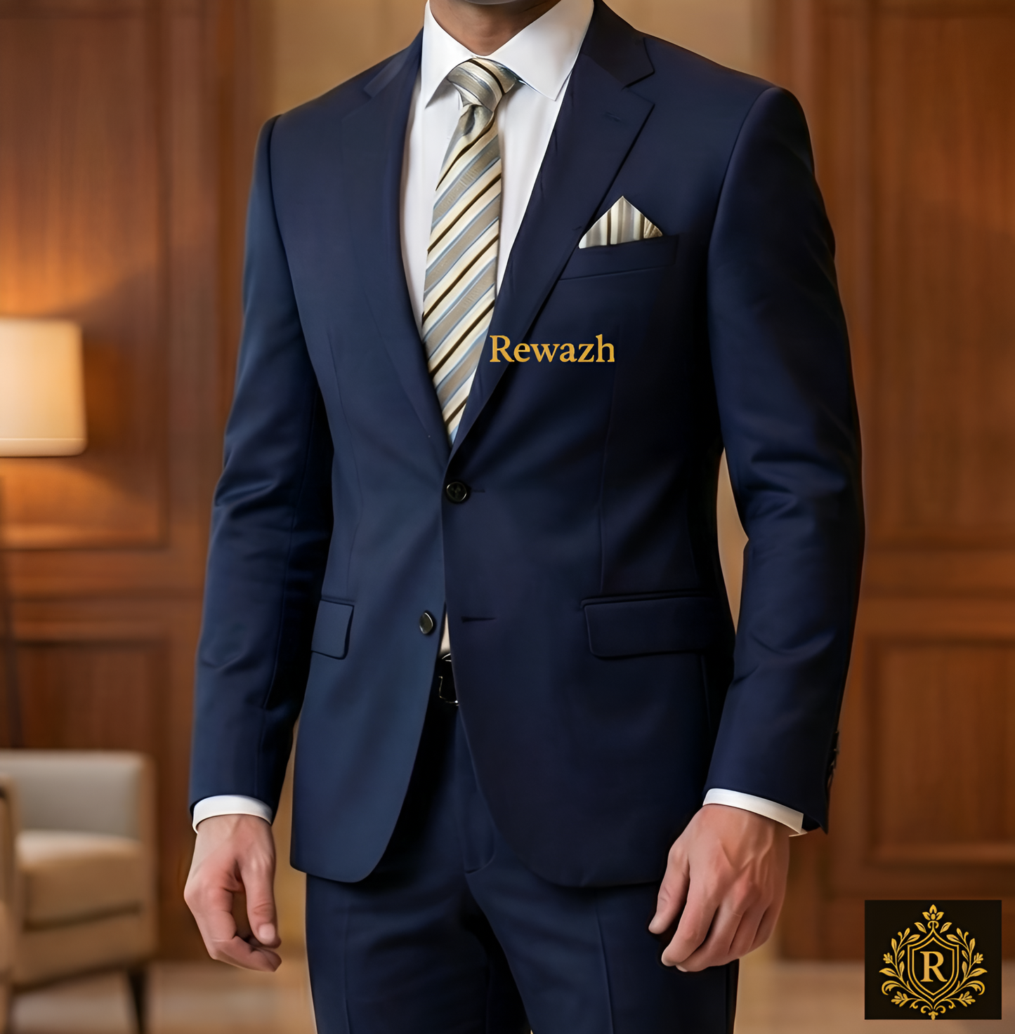 MENS PREMIUM TIE WITH POCKET SQUARE SET