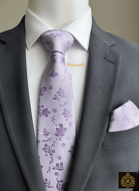 MENS PREMIUM TIE WITH POCKET SQUARE SET