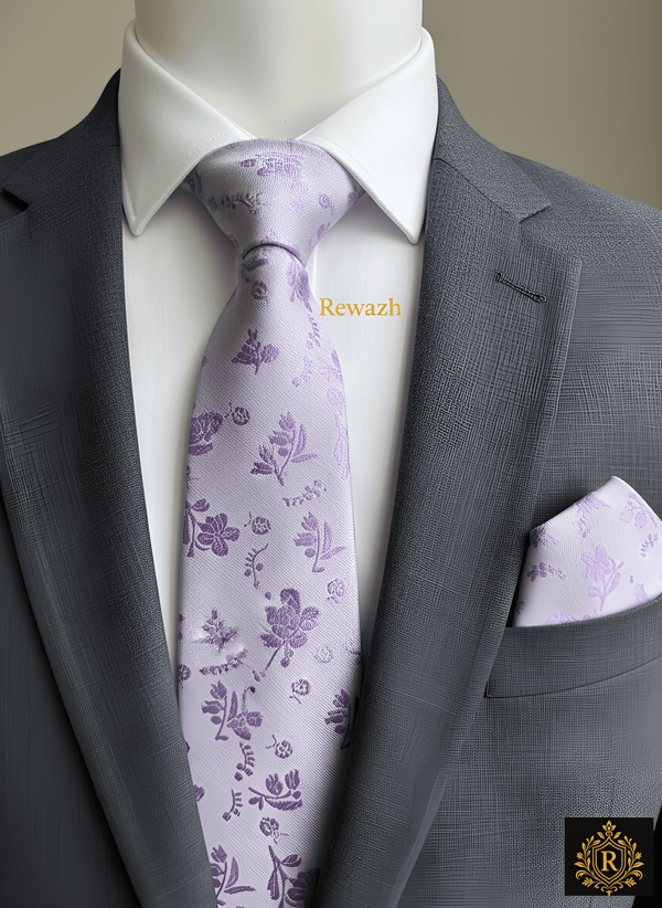 MENS PREMIUM TIE WITH POCKET SQUARE SET