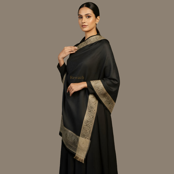 Fine Wool Shawl, Faux Pashmina Design