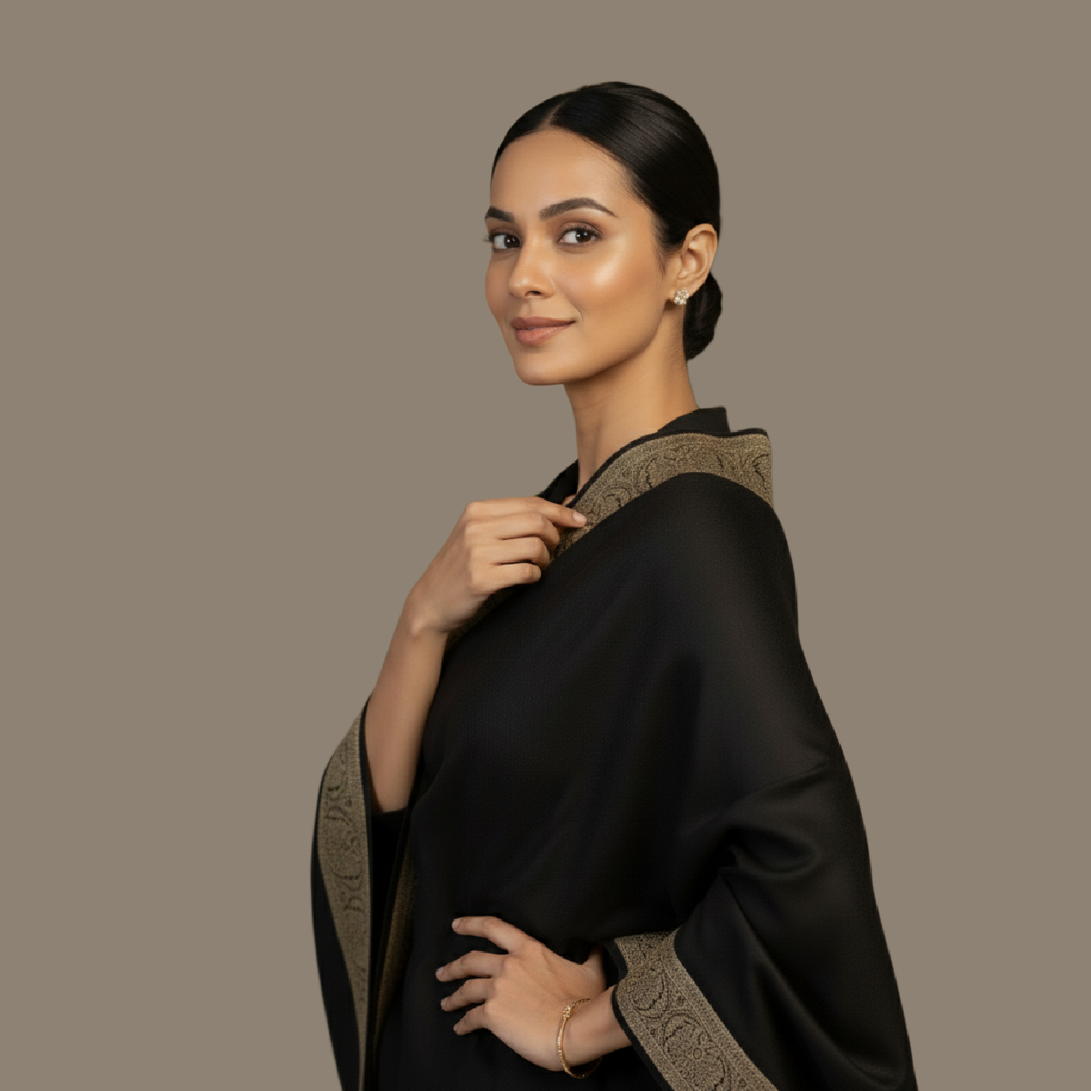 Fine Wool Shawl, Faux Pashmina Design