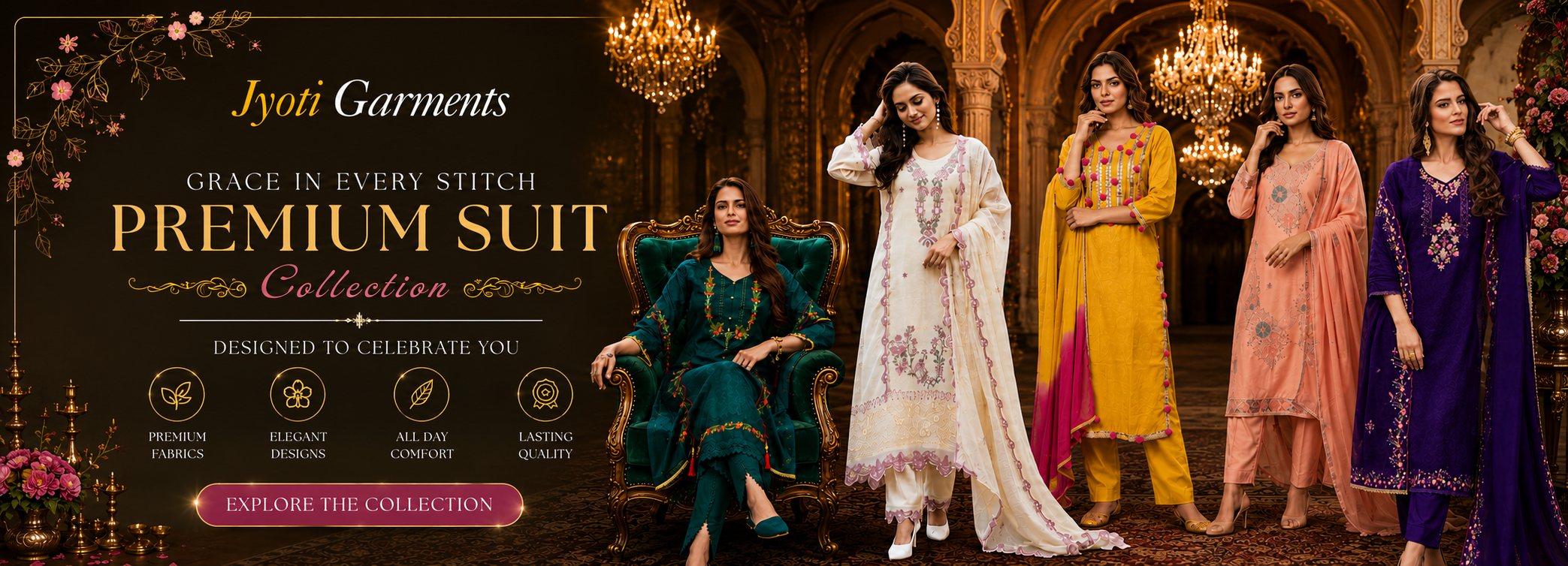 Jyoti Garments — Premium Suit Collection
